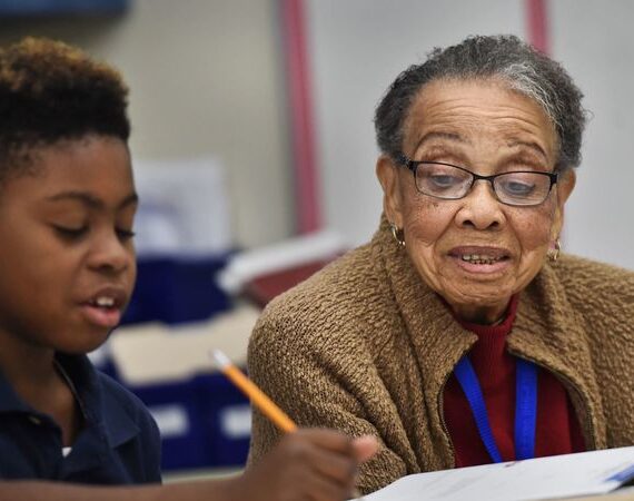 97-Year-Old Senior NBBBS Mentor Can’t Wait To Get Her COVID-19 Shot And Get Back To Her Classroom